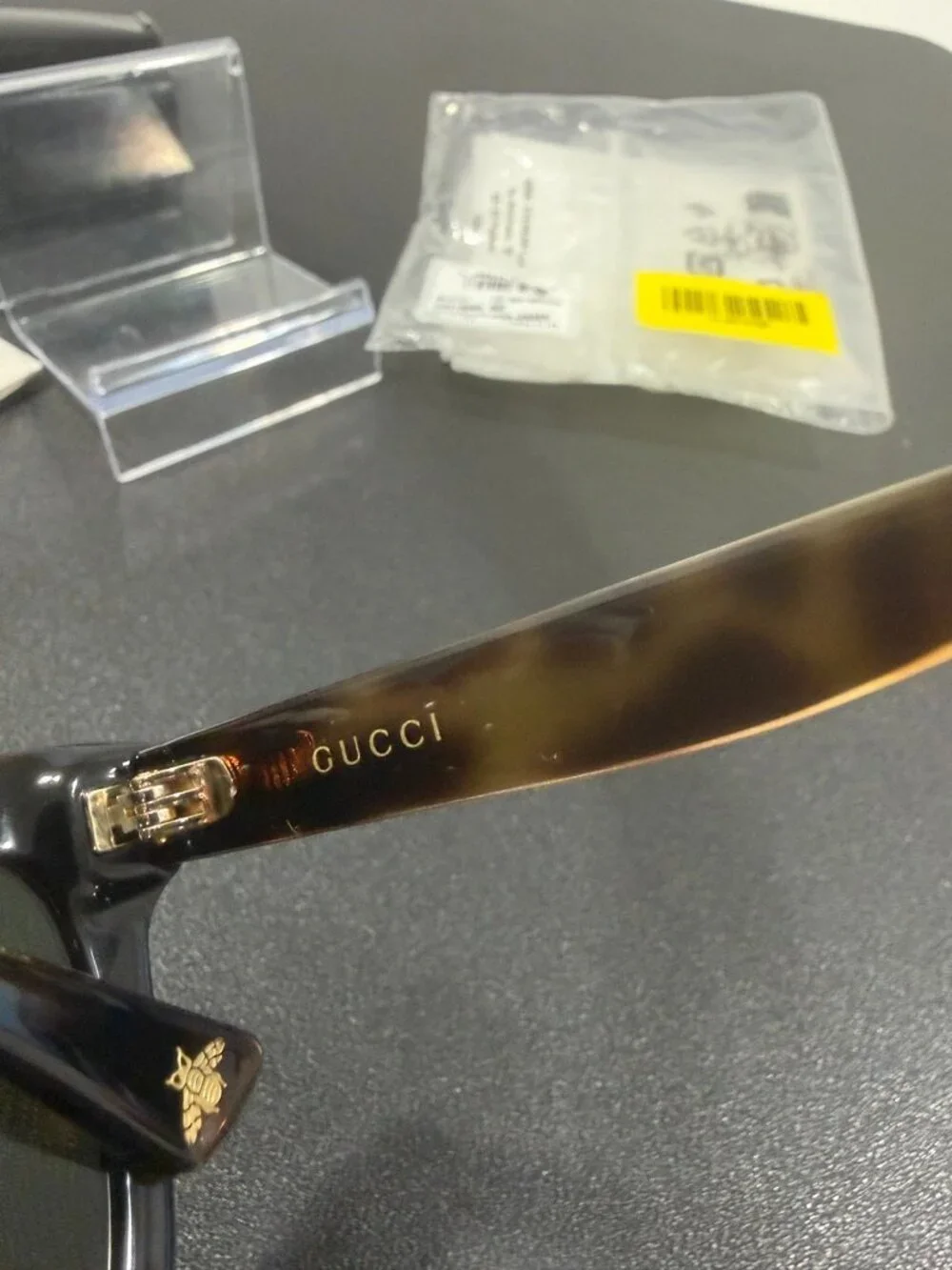 Gucci NIB Sunglasses Havana/Havana Green (JB1497)